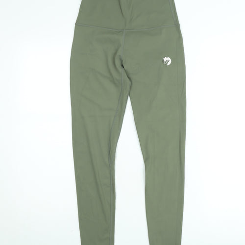 Final Bend Women’s Green High Waisted Ankle Leggings Size S