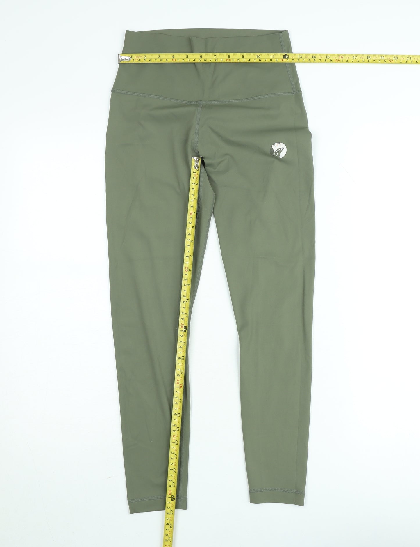 Final Bend Women’s Green High Waisted Ankle Leggings Size S