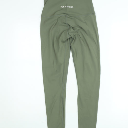 Final Bend Women’s Green High Waisted Ankle Leggings Size S
