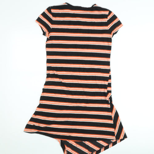 Clockhouse Women's Multicoloured Striped T-Shirt Dress S
