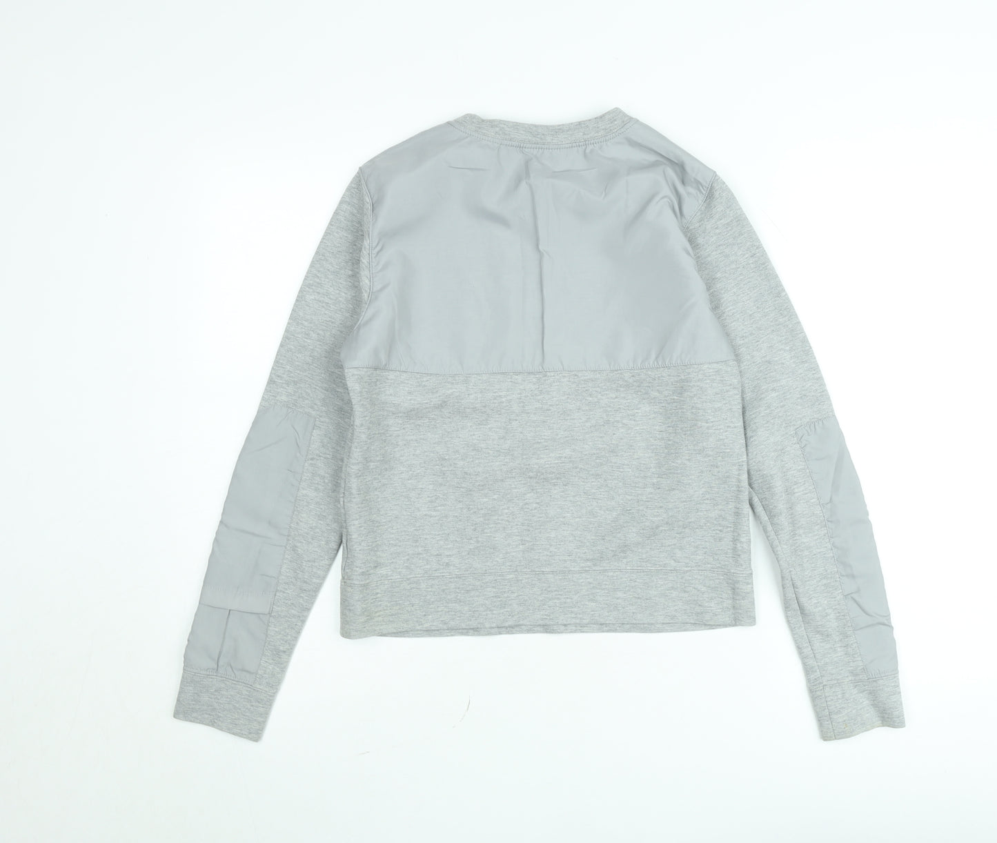 Nike Men's Grey Small Pullover Sweatshirt Crew Neck Logo Sportswear