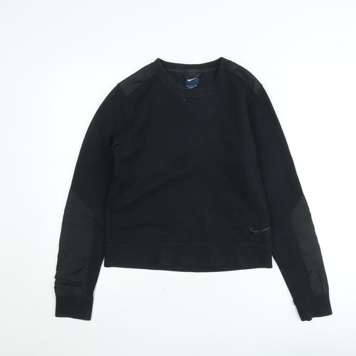 Nike Men's Black Small Crew Neck Pullover Sweatshirt