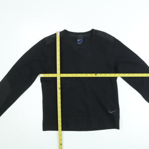 Nike Men's Black Small Crew Neck Pullover Sweatshirt