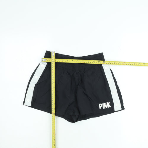 Victoria's Secret PINK Girls Black Elastic Waist Athletic Shorts Size S