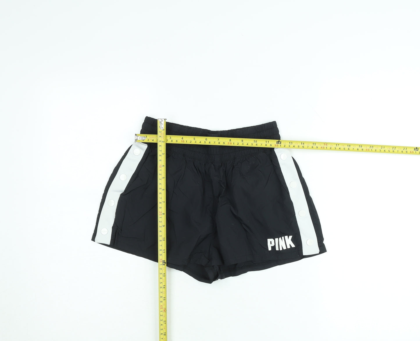 Victoria's Secret PINK Girls Black Elastic Waist Athletic Shorts Size S
