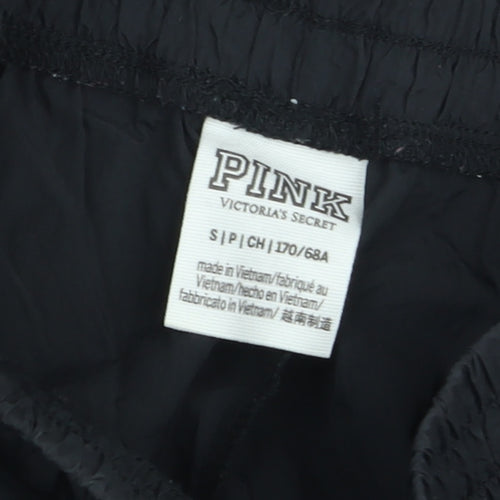 Victoria's Secret PINK Girls Black Elastic Waist Athletic Shorts Size S