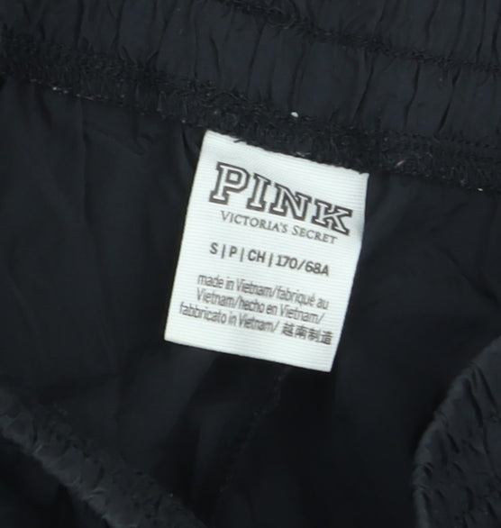 Victoria's Secret PINK Girls Black Elastic Waist Athletic Shorts Size S