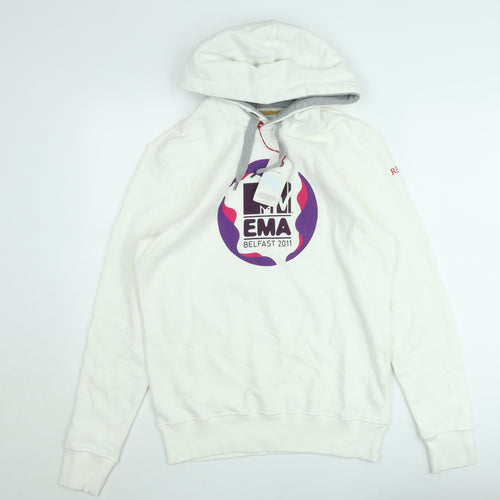 Replay Women's White MTV EMA 2011 Hooded Sweatshirt Size M