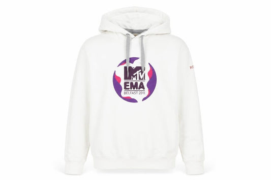 Replay Women's White MTV EMA 2011 Hooded Sweatshirt Size M