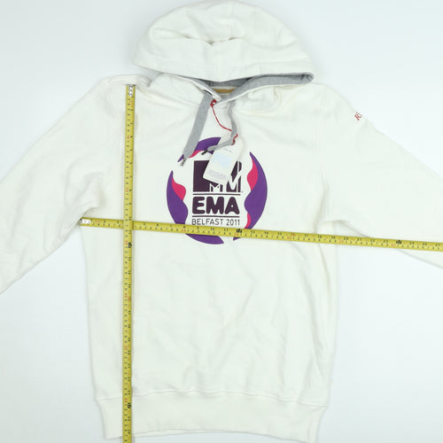 Replay Women's White MTV EMA 2011 Hooded Sweatshirt Size M