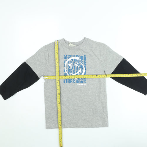 Kangaroo Poo Boys Grey Long Sleeve Graphic Pullover T-Shirt 5-6 Years