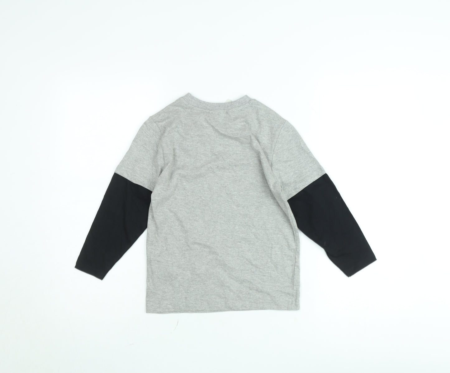 Kangaroo Poo Boys Grey Long Sleeve Graphic Pullover T-Shirt 5-6 Years