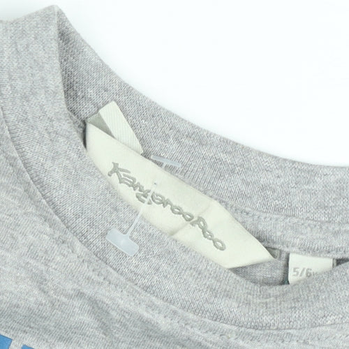 Kangaroo Poo Boys Grey Long Sleeve Graphic Pullover T-Shirt 5-6 Years