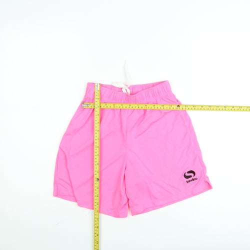 Sondico Boys Pink 11-12 Years Athletic Shorts Polyester Drawstring