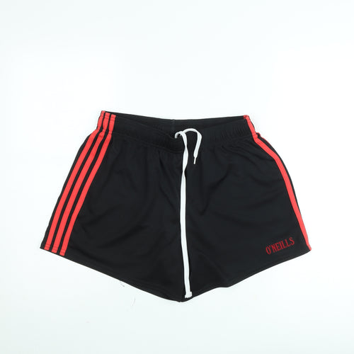 O'Neills Boys Black Athletic Shorts 36in Regular Fit Sportswear