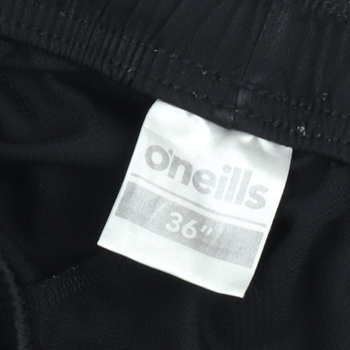 O'Neills Boys Black Athletic Shorts 36in Regular Fit Sportswear