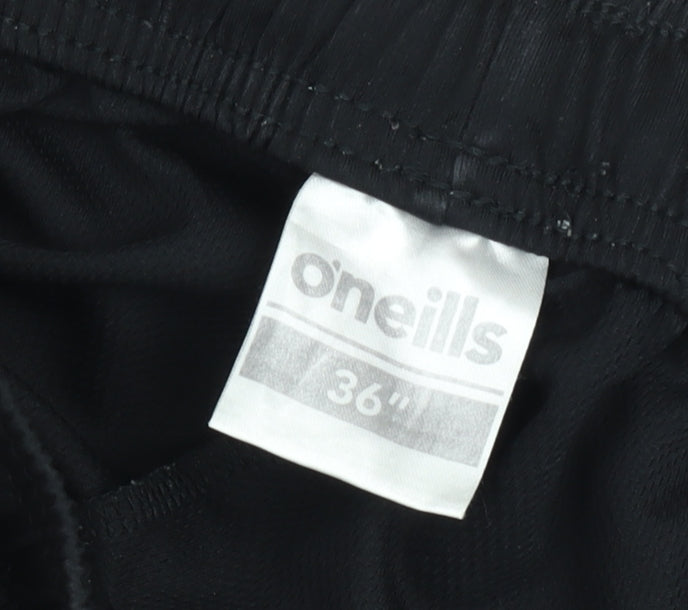 O'Neills Boys Black Athletic Shorts 36in Regular Fit Sportswear
