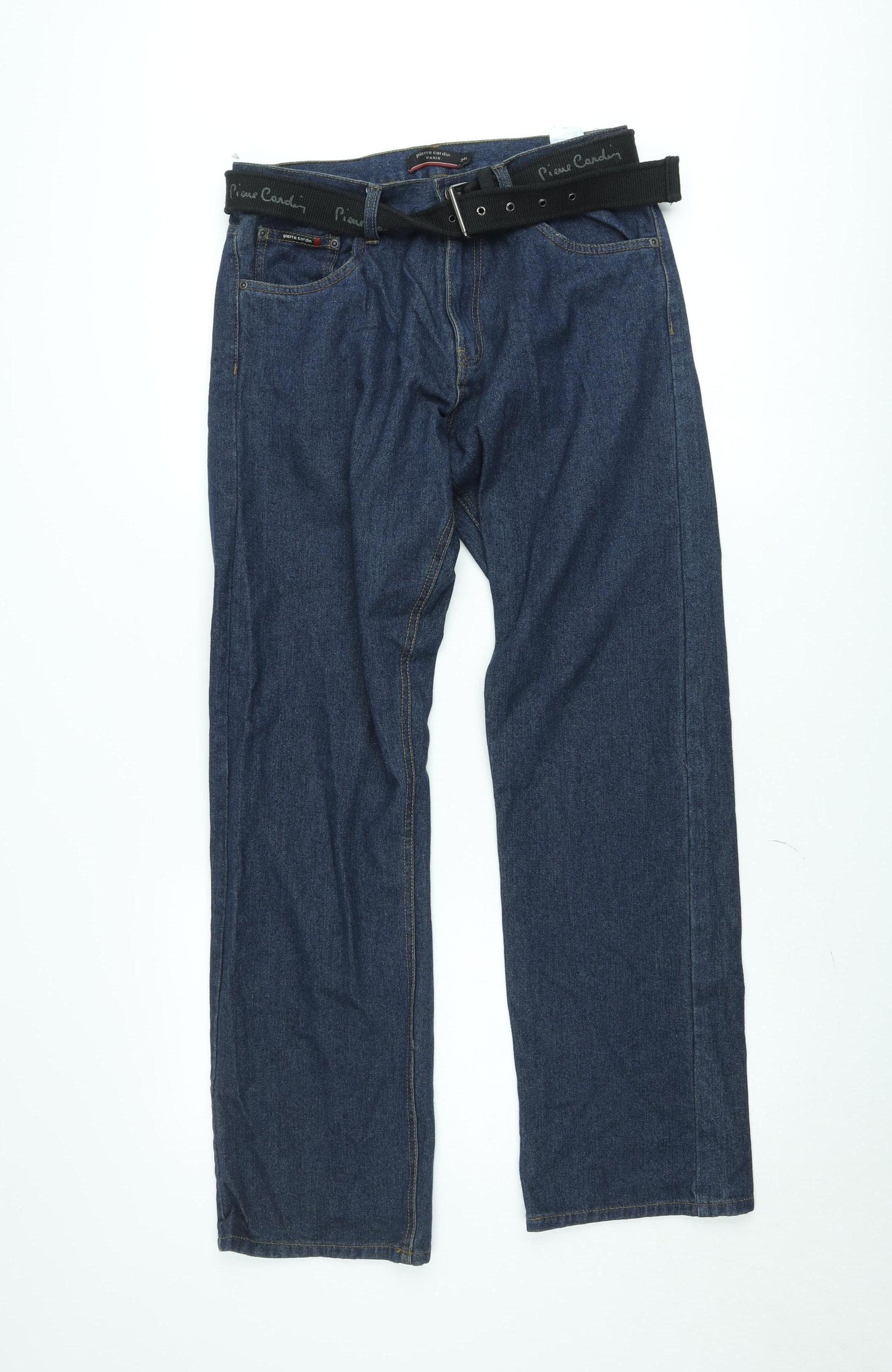 Pierre Cardin Men's Blue Straight Leg Denim Jeans 34L Regular Fit