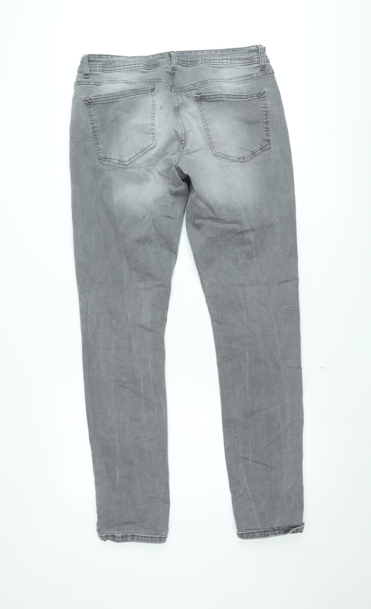 Denim Co Mens Grey Slim Fit Jeans W36 L34 Grey Denim Casual