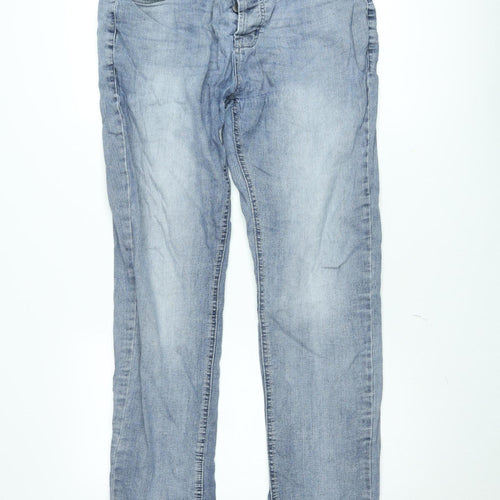 Denim & Co. Men's Blue Light Wash Straight Fit Stretch Jeans Size L