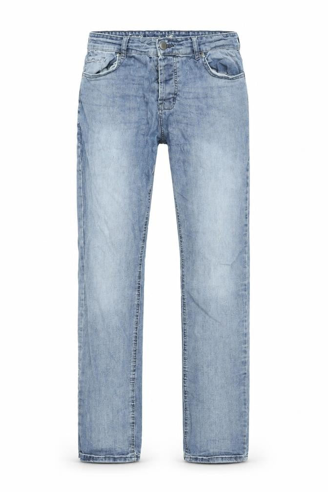 Denim & Co. Men's Blue Light Wash Straight Fit Stretch Jeans Size L