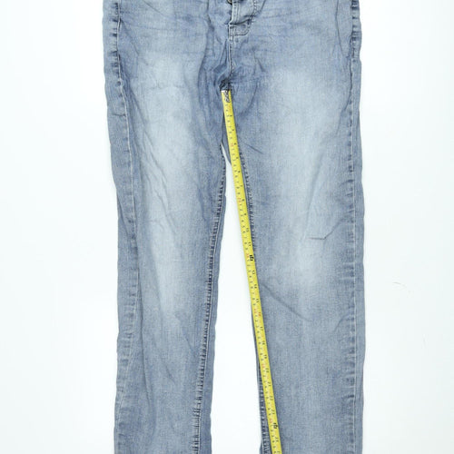 Denim & Co. Men's Blue Light Wash Straight Fit Stretch Jeans Size L