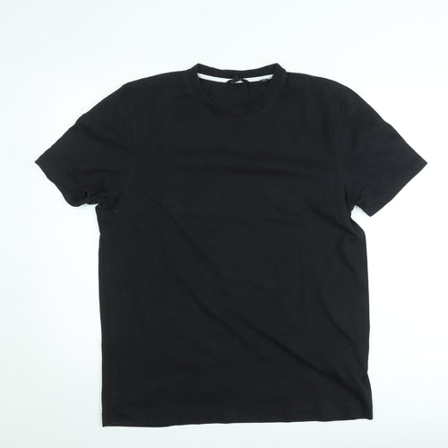 Ted Baker London Men's Black Crew Neck Cotton T-Shirt Size M