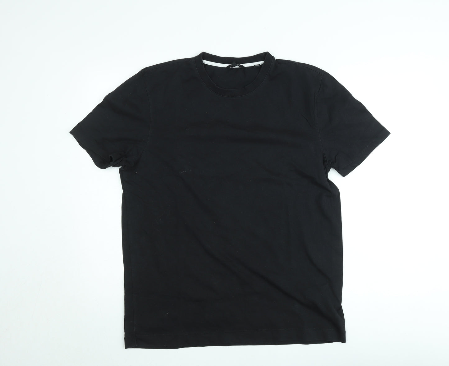 Ted Baker London Men's Black Crew Neck Cotton T-Shirt Size M
