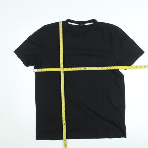 Ted Baker London Men's Black Crew Neck Cotton T-Shirt Size M