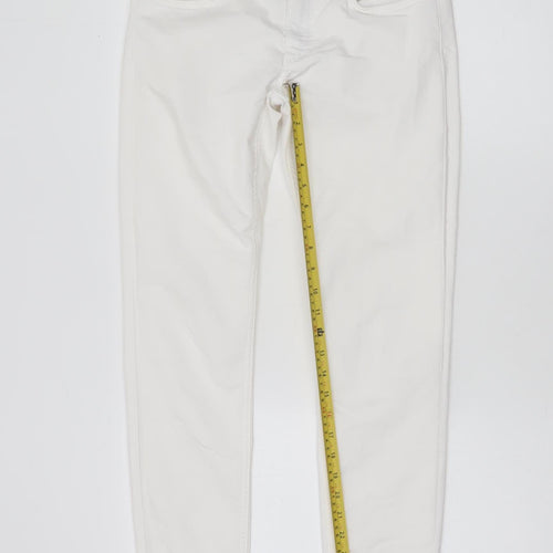 Silvian Heach Women’s White Slim Fit Jeggings Size 29 Stretch Cotton