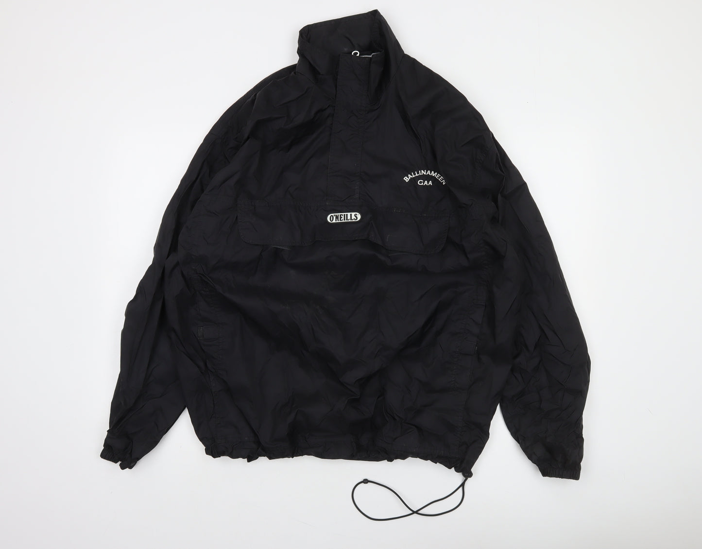 O'Neills Men's Black L Windbreaker Sports Jacket Lightweight