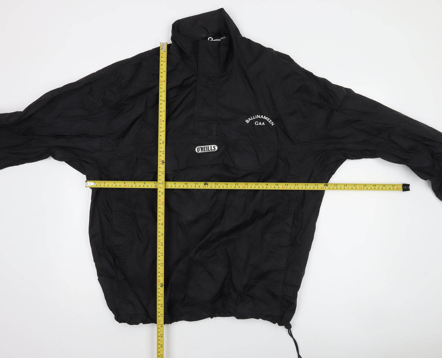 O'Neills Men's Black L Windbreaker Sports Jacket Lightweight