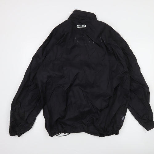 O'Neills Men's Black L Windbreaker Sports Jacket Lightweight
