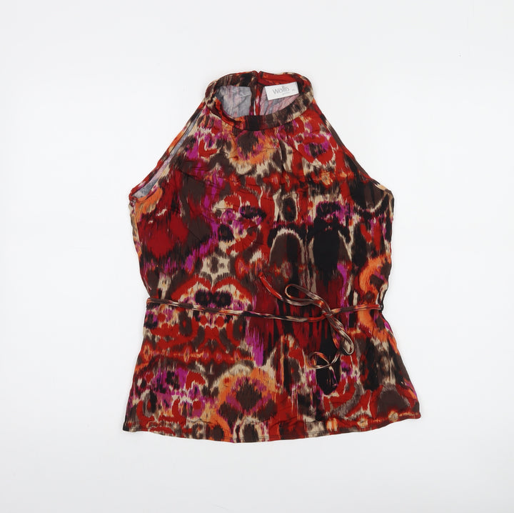 Wallis Women’s Multicoloured Petite 14 Halter Camisole Blouse