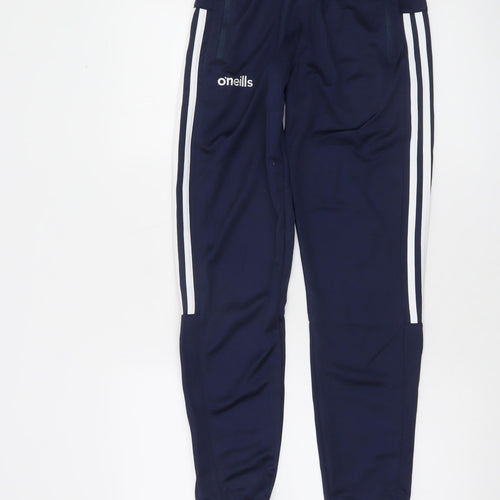 O'Neills Boys Blue 13 Years Jogger Trousers with Elastic Waist and Zip Pockets