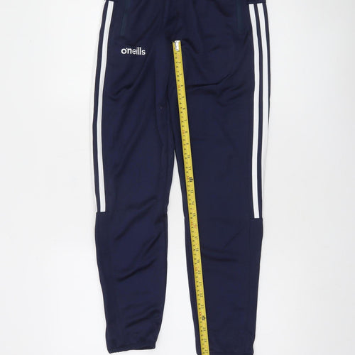 O'Neills Boys Blue 13 Years Jogger Trousers with Elastic Waist and Zip Pockets