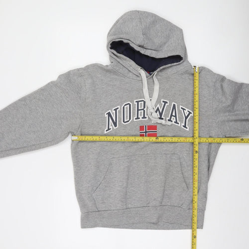 Waynor Women's Grey Pullover Norway Hoodie Size L Cotton Blend