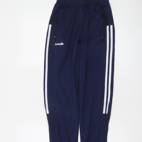 O’Neills Boys Blue Jogger Trousers 13 Years Elastic Waist Stripe Sportswear