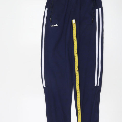 O’Neills Boys Blue Jogger Trousers 13 Years Elastic Waist Stripe Sportswear