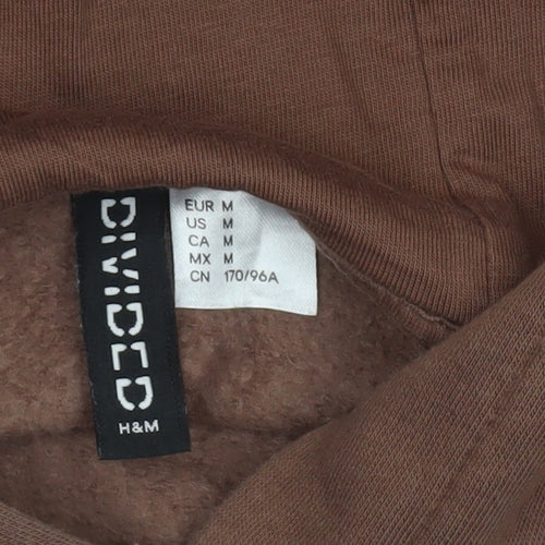H&M Divided Brown Astrology Graphic Hoodie Women M Relaxed Fit
