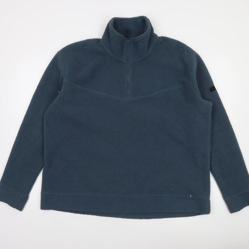 Dare 2b Women Blue Size 16 Fleece 1/4 Zip Pullover Sweatshirt