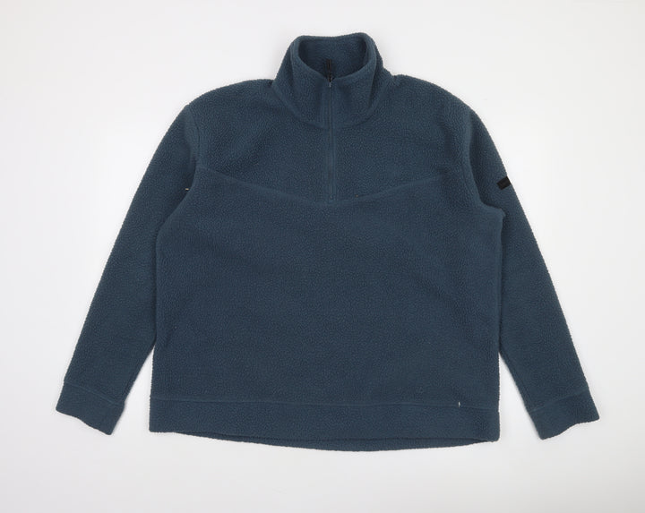 Dare 2b Women Blue Size 16 Fleece 1/4 Zip Pullover Sweatshirt