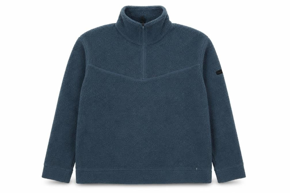 Front view of Dare 2b Women Blue, size 16, Fleece 1/4 Zip Pullover Sweatshirt