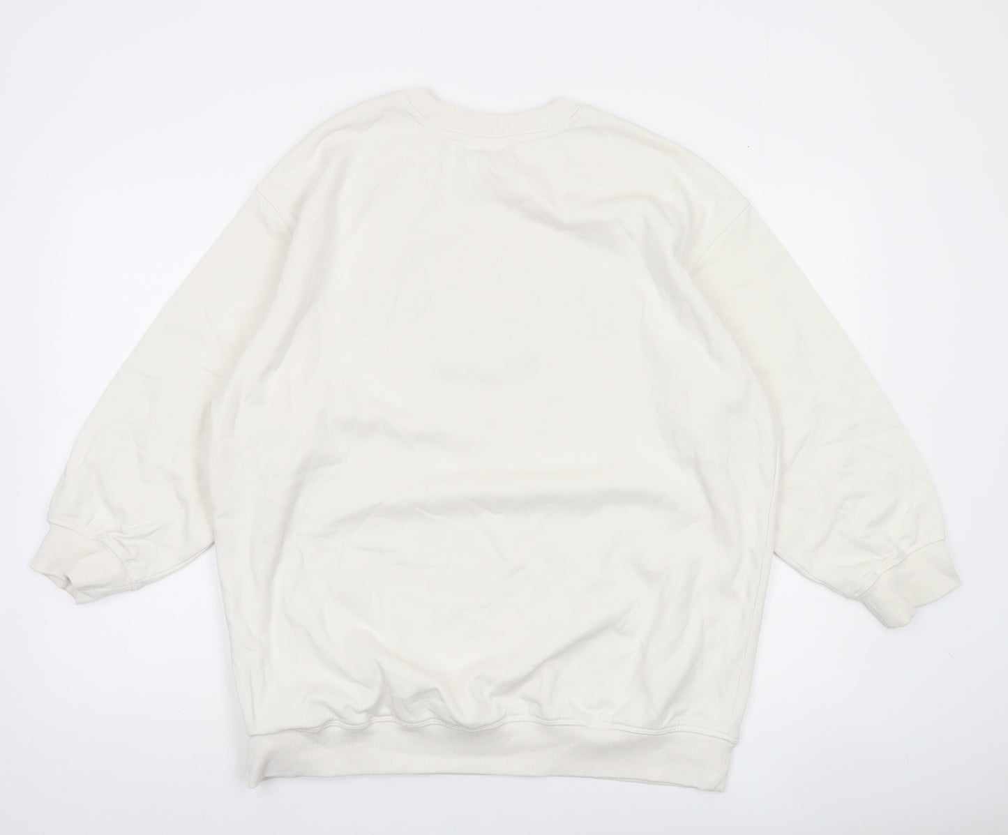 H&M Women White Salt Lake City Pullover Sweatshirt Size 12