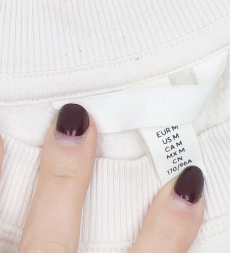 H&M Women White Salt Lake City Pullover Sweatshirt Size 12