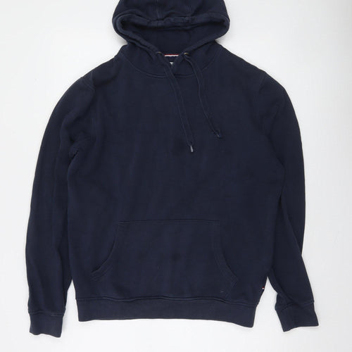 U.S. Polo Assn. Men Blue Pullover Logo Hoodie Size M