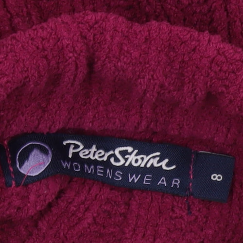 Peter Storm Womens Purple Fleece 1/4 Zip Jumper Size 8
