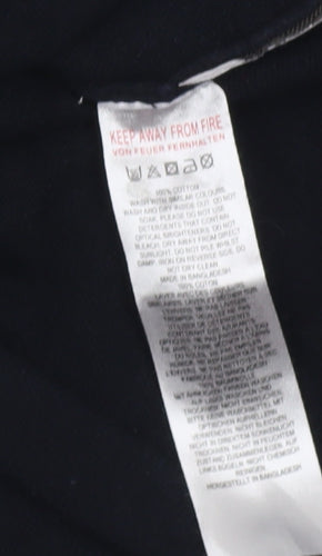 French Connection Boys Navy Blue Crew Neck Cotton Jumper 7-8 Years