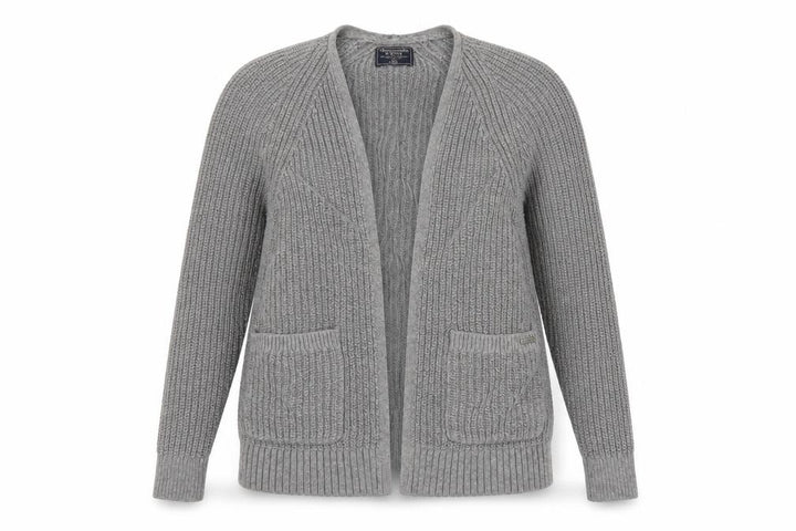 Abercrombie & Fitch Womens Grey XXS Open Knit Cotton Cardigan
