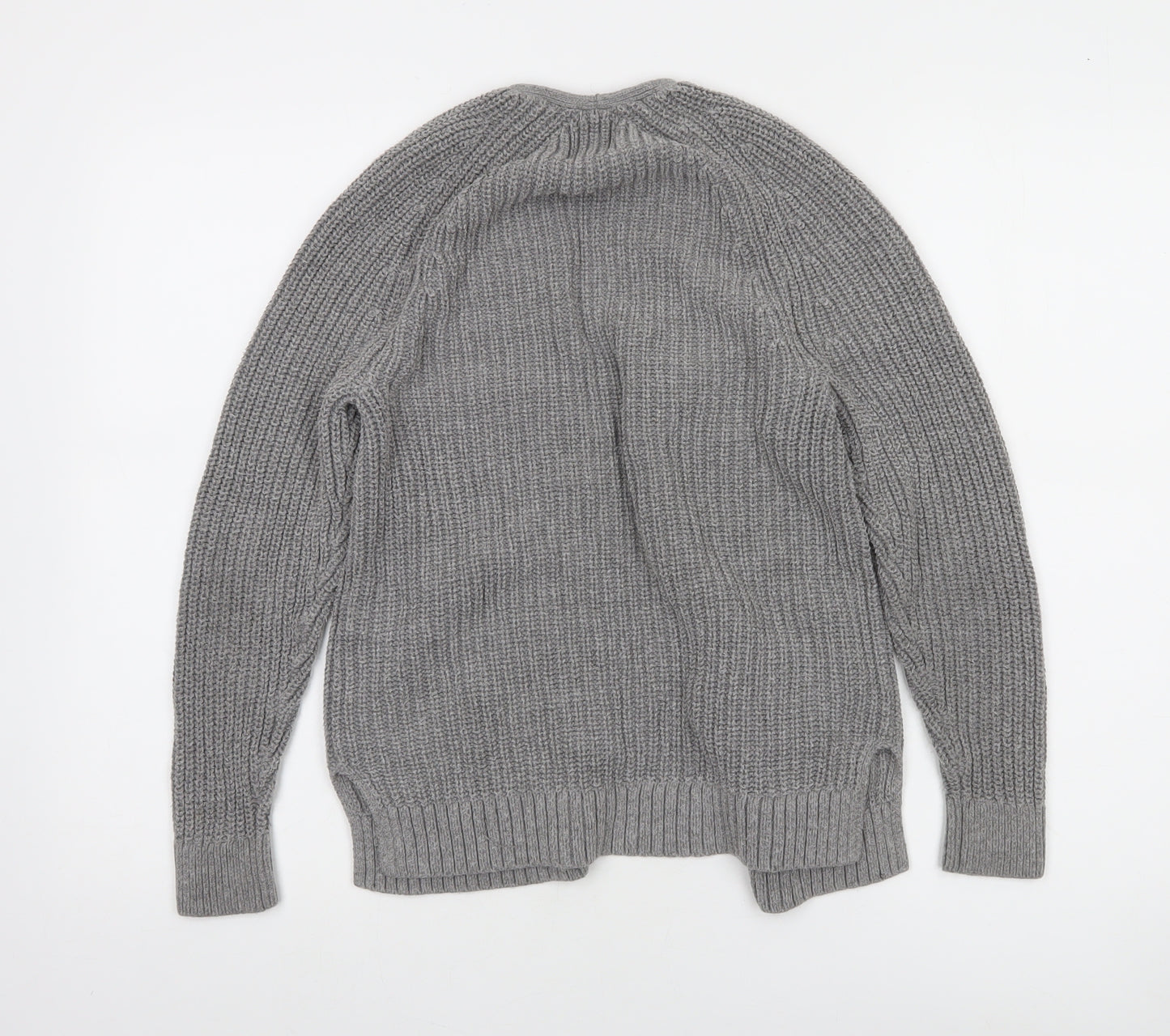 Abercrombie & Fitch Womens Grey XXS Open Knit Cotton Cardigan